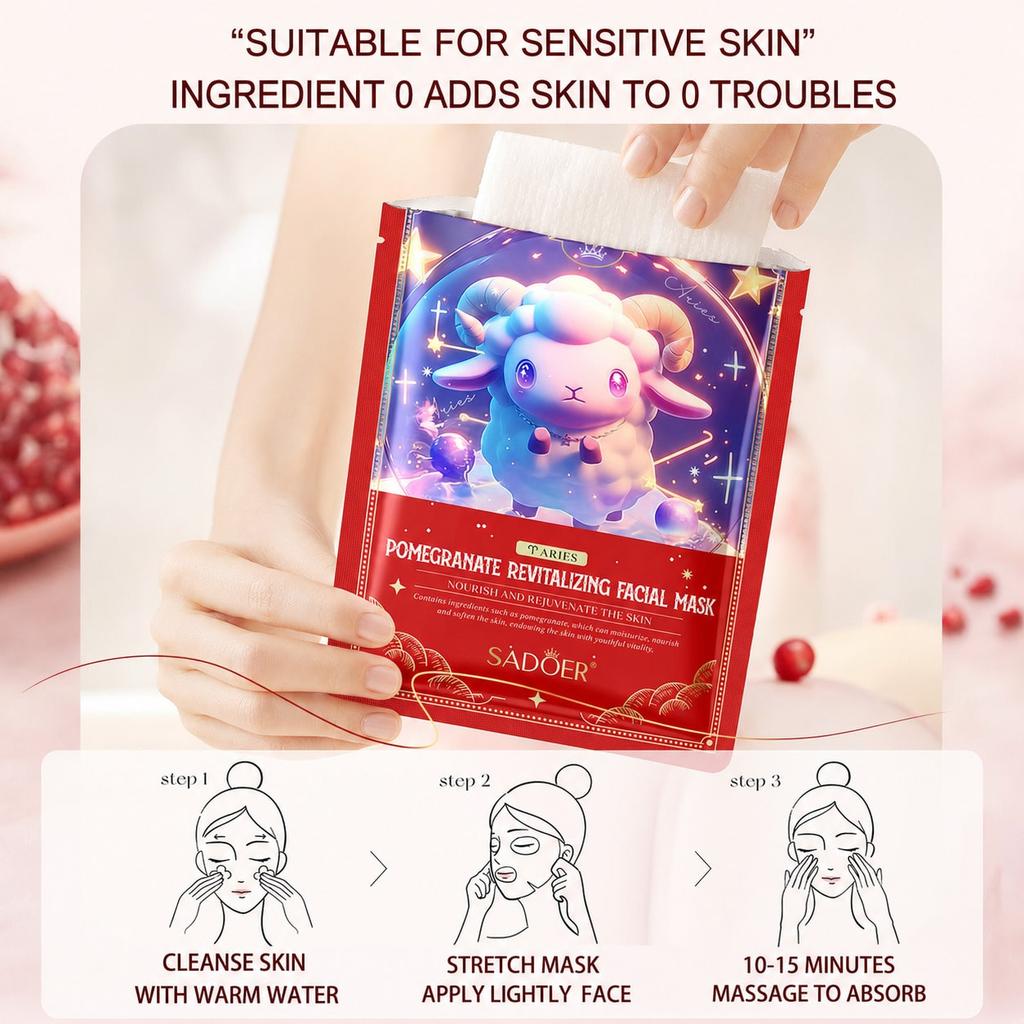 Collagen Facial Mask, Hydrating & Moisturizing Face Mask, Deep Hydration Skin Care, Anti-Aging Facia