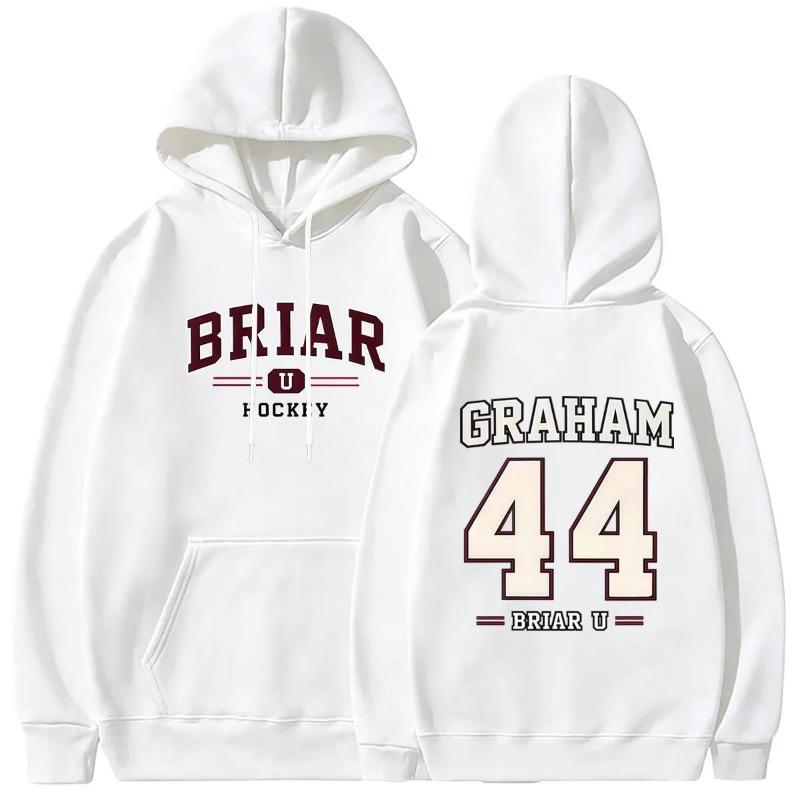 Off Campus Briar University Hockey Hoodies Graham 44 Cosplay Women Men Long Sleeve Sweatshirts Fashion Vintage Pullover Tops