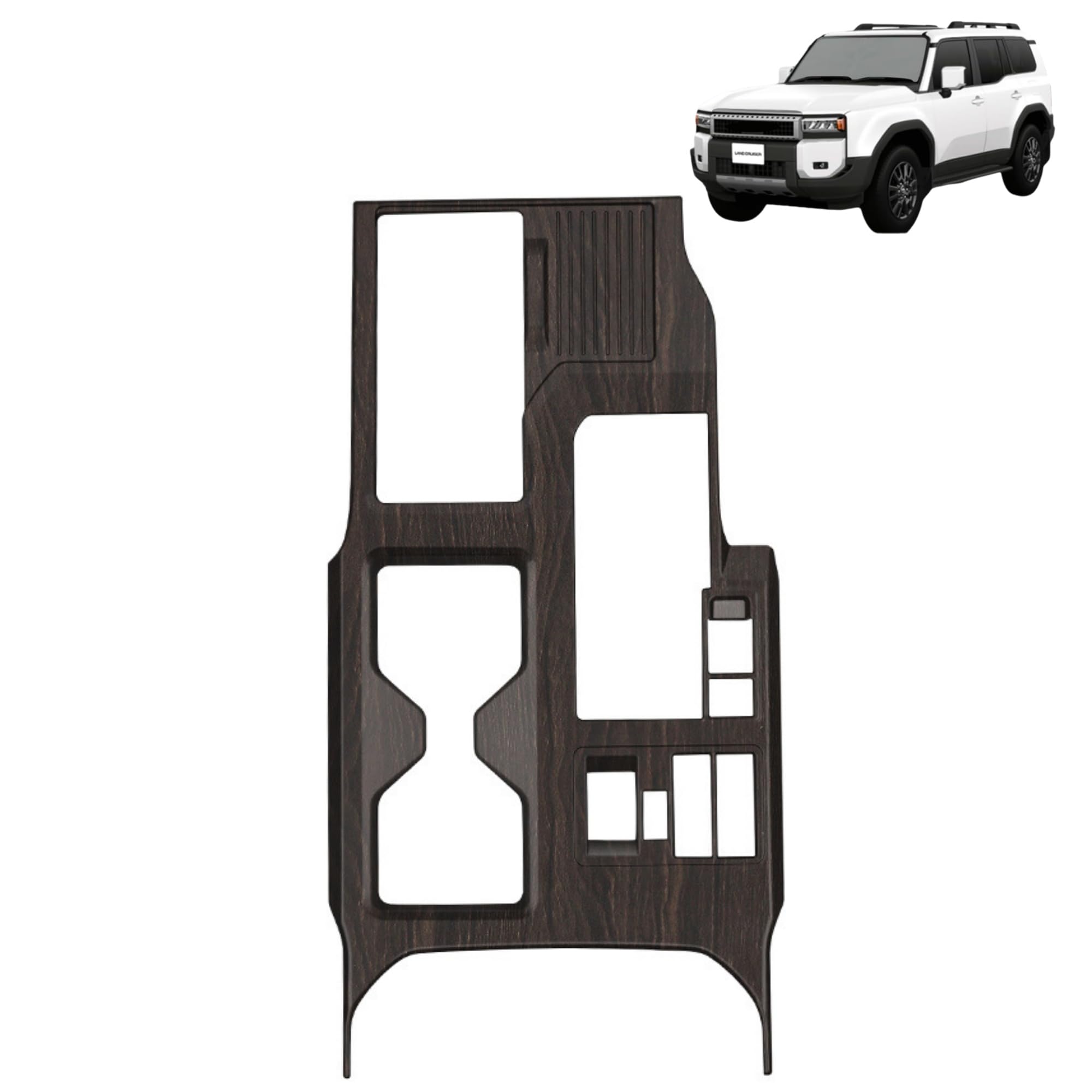 

Dodox DIY Applicable New Land Cruiser 250 Rank LC250 TRJ250W GDJ250W Custom Parts Accessories ABS коричневый