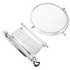 6 Inch Two Sided 3X Magnifying Wall Mounted Makeup Mirror Swivel Retractable Bathroom Mirror Extendable 360 Degree Rotation