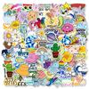100 Creative Hand-painted Lip Stickers for White Rabbit Watermelon Chrysanthemum Mixed and Match Without Repeating Stickers