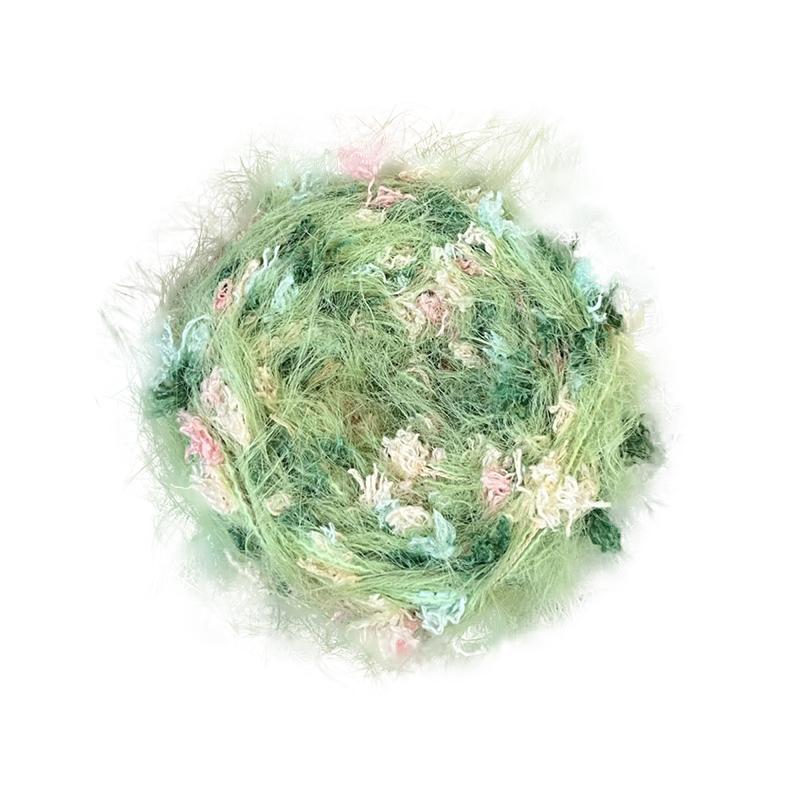 DIY Knitting Wool Soft Mixed Yarn Knitting Scarves Multi-Color Mix Weaving Mixed Floral Cute Knitting Pastoral Style 50g