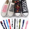 Flat Candy Color Gradient Shoe Laces Party Camping Boots Shoelace Canvas Strings Length 50Cm 80Cm 100Cm 120Cm Shoes Woman Men
