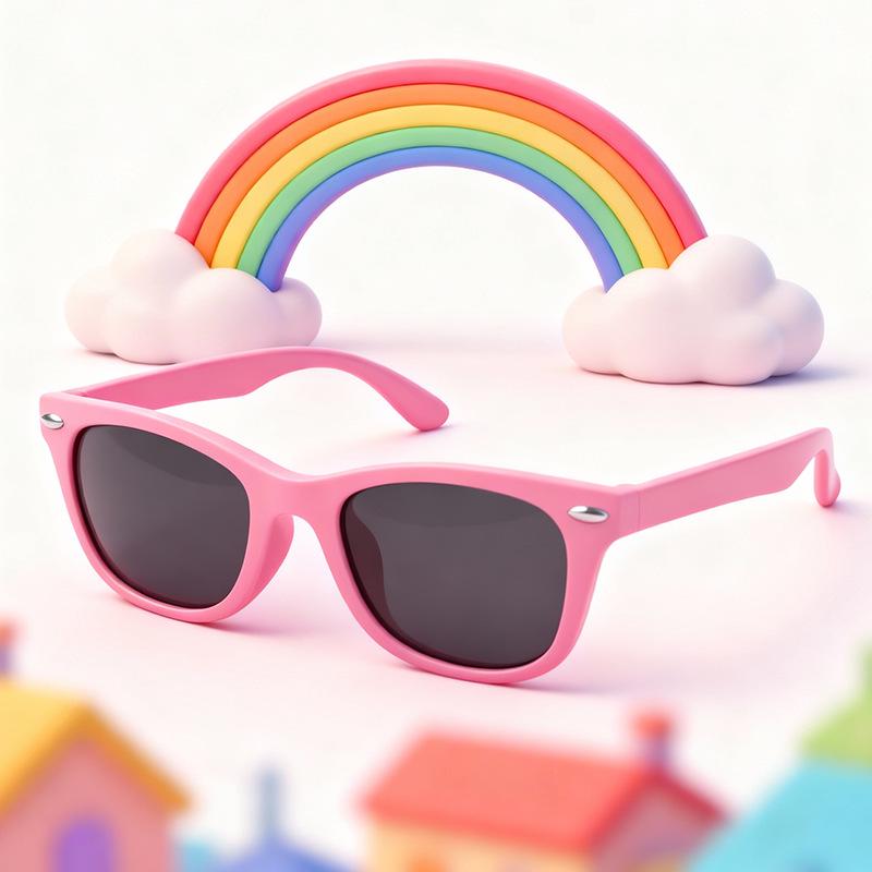 Children's Polarized Silicone Sunglasses with UV Protection - Comfortable Sun Protection for Boys and Girls
