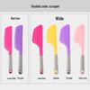 Pişirme ve Karıştırma için Yeni Çift Renkli Silikon Kazıyıcı Spatula