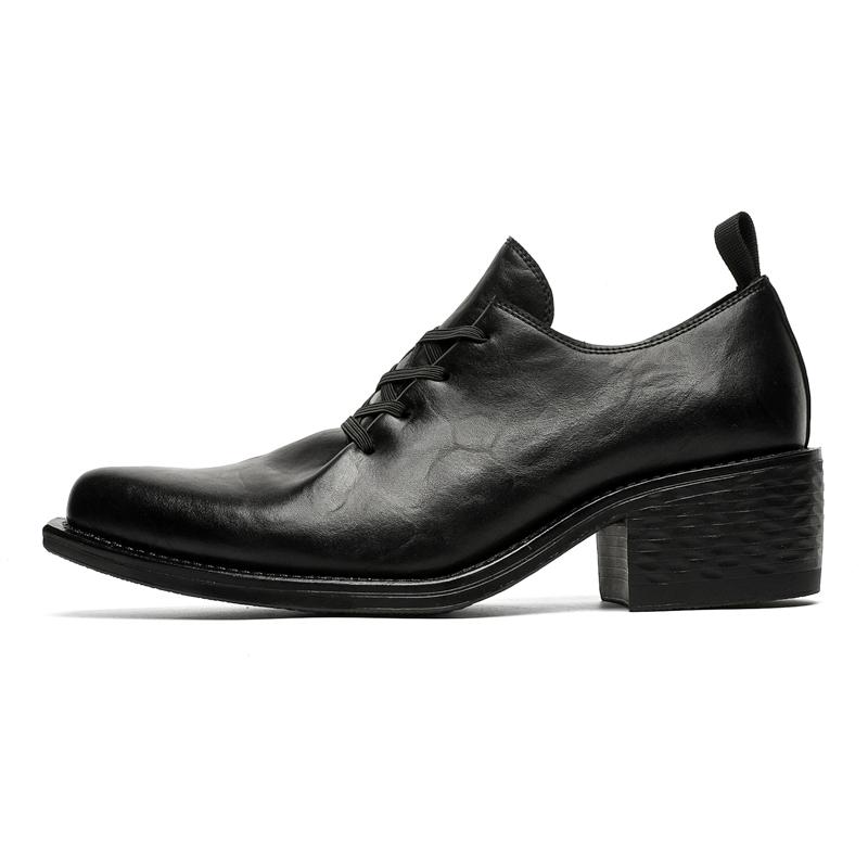 Fashion Leather Shoes For Man Platform Genuine Leather Big Size Shoes High Quality Designer Formal Platform Casual Shoes Outdoor