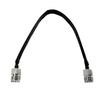2 Pack-Window/Door Pass Through Flat RF Coaxial Cable SO239 UHF Female to UHF Female Male PL259 50Ohm Pigtail Extension Cord-30cm, Black