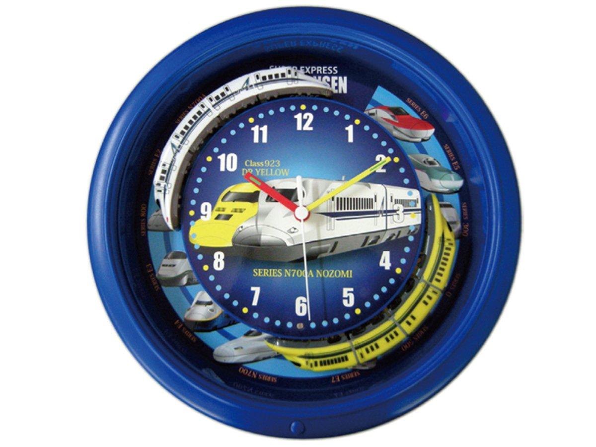 

Double Train Shinkansen Clock BL SR-WC16001 (Blue) синий