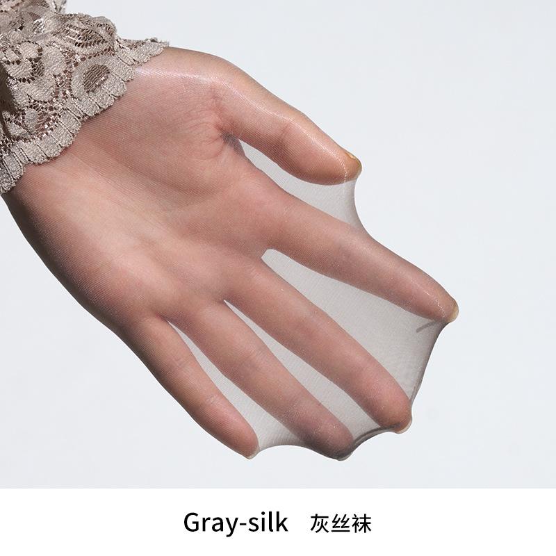 Lace One-Piece Sling912Needle Horse Oil Stockings Sexy Temptation Open Crotch Half Hip Silk Pantyhose