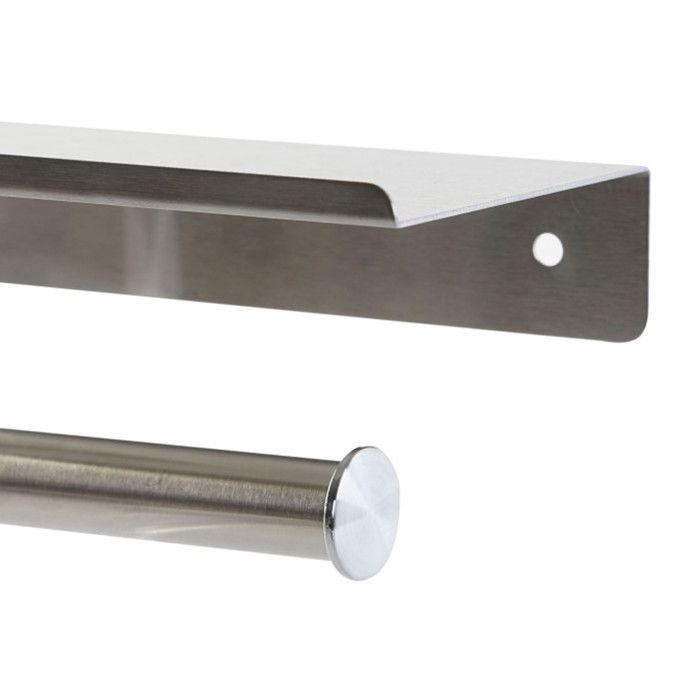 Toilet Roll Holder - DKD HOME DECOR - Standard - Stainless Steel - Silver - 30.5 X 58.5 X 32.5 Cm