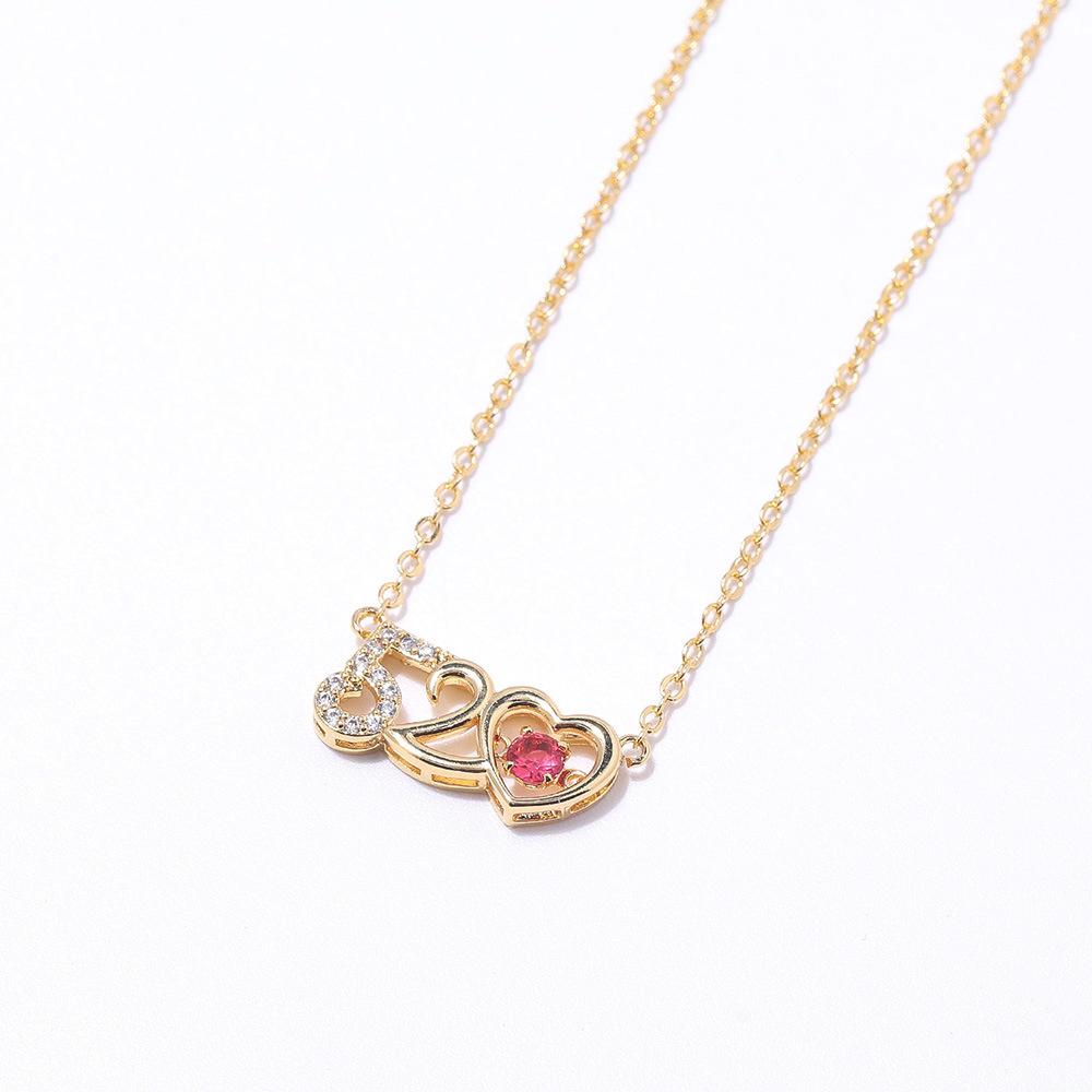 Liebesanhänger Liebesgeständnis Geschenk Kurze Schlüsselbeinkette Ich Liebe Dich Nummer 520 Halskette Farbe Mehr