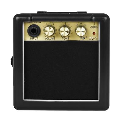 Rechargeable Electric Guitar Practice Amplifier 5W Small Outdoor Portable Guitar Amp With Back Clip Loudspeaker
