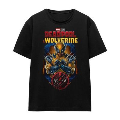 Deadpool & Wolverine Unisex Suaugusiųjų Wolverine Suplėšyti Marškinėliai