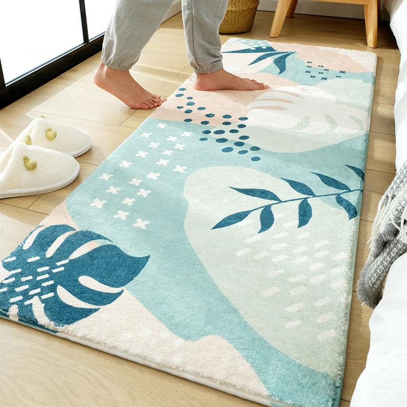 Household Carpet Door Mat Non-slip Foot Mat Bedroom Bedside Blanket Living Room Sofa Coffee Table Bathroom Toilet Floor Mat
