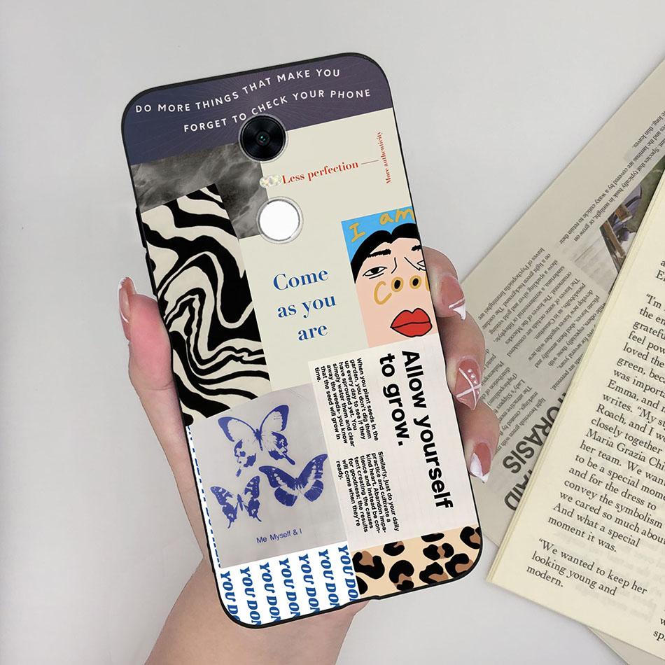 Cute Cartoon Case For Xiaomi Redmi 5 Plus Case Soft Painted Matte Silicone Back Cover For Redmi5 Plus Redmi 5+ Phone Cases Funda