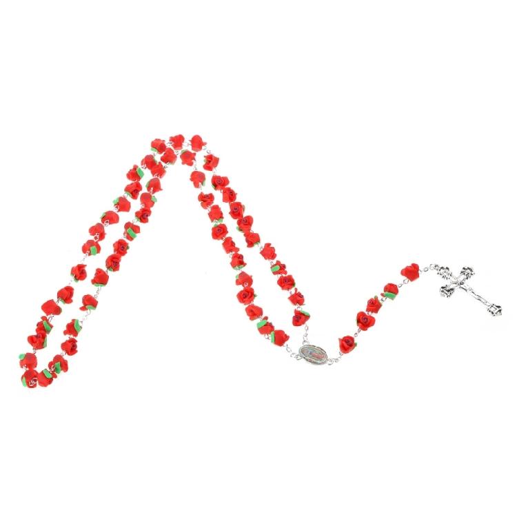 Catholic Rosary Necklace Cross Pendant Religious Jewelry for Women Christian 1