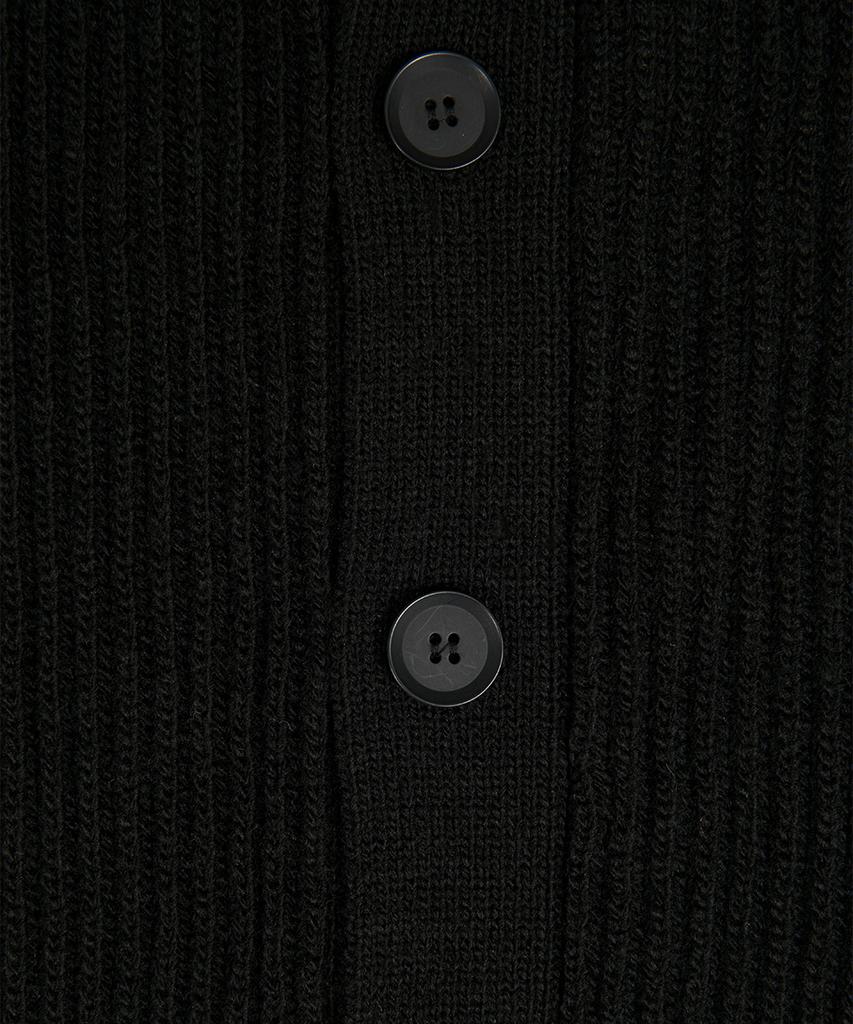 Hooves Heavy Niju Wool Collar Cardigan [Black]