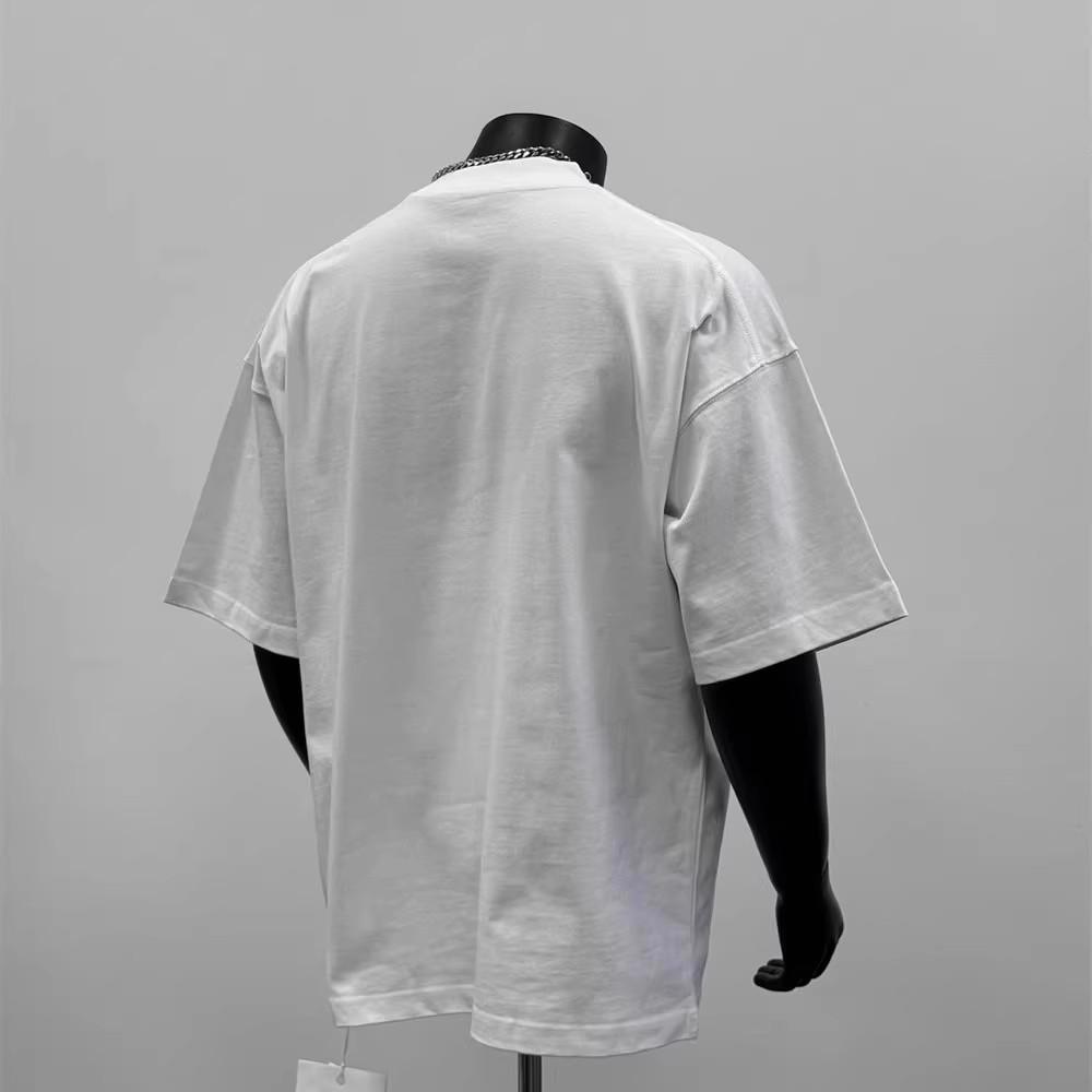 American Trendy Brand Short-Sleeved Pure Cotton Men'S Printed T-Shirt Trendy Men'S And Women'S Versatile Round Neck T-Shirt Men'S