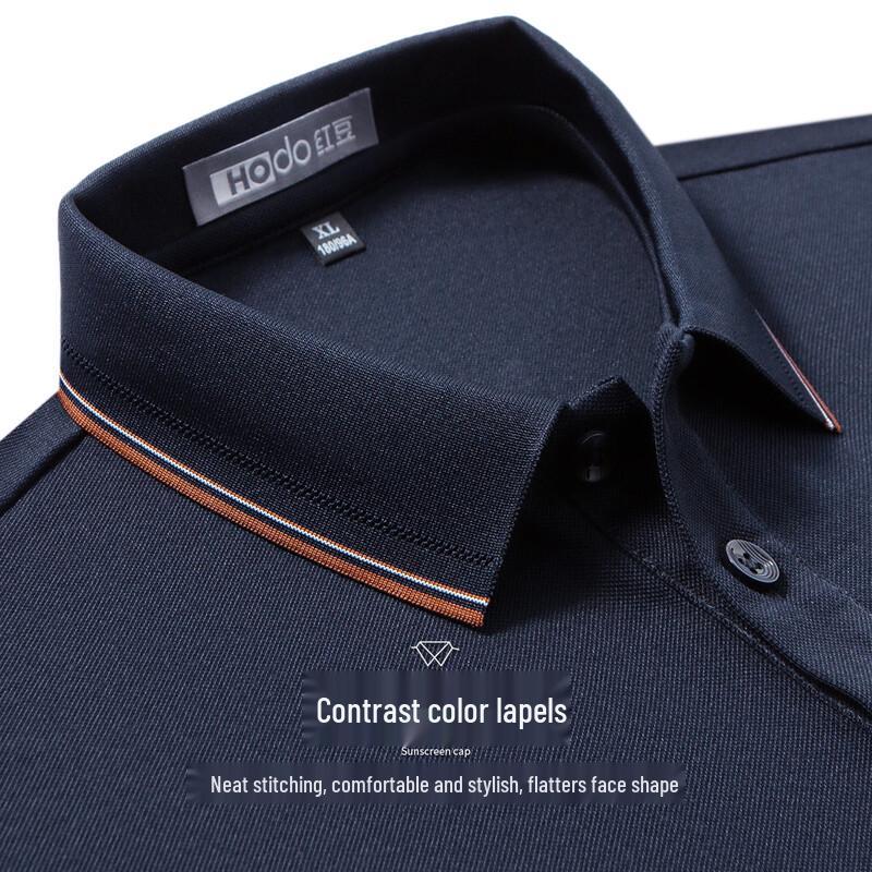 Hodo Luxury Mulberry Silk Blend Polo Shirt