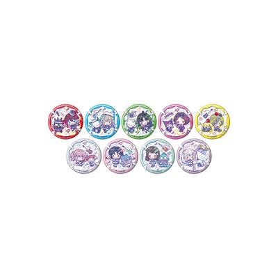Girls Band Cry x Sanrio Characters 02 Mini-Charakterdesign [Kollaborationsillustration] Holografischer Button [57mm] Komplettes Set mit 9 Box-Sets