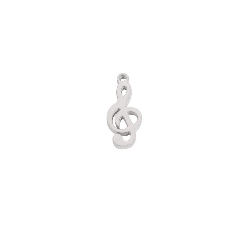 Stainless Steel Music Note Pendant for DIY Bracelets & Necklaces