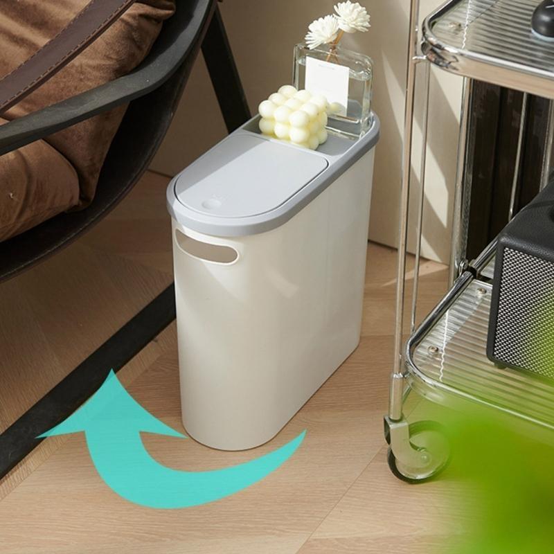 

Узкое мусорное ведро с ручным прессом, ведро для хранения для ежедневного использования CHINA