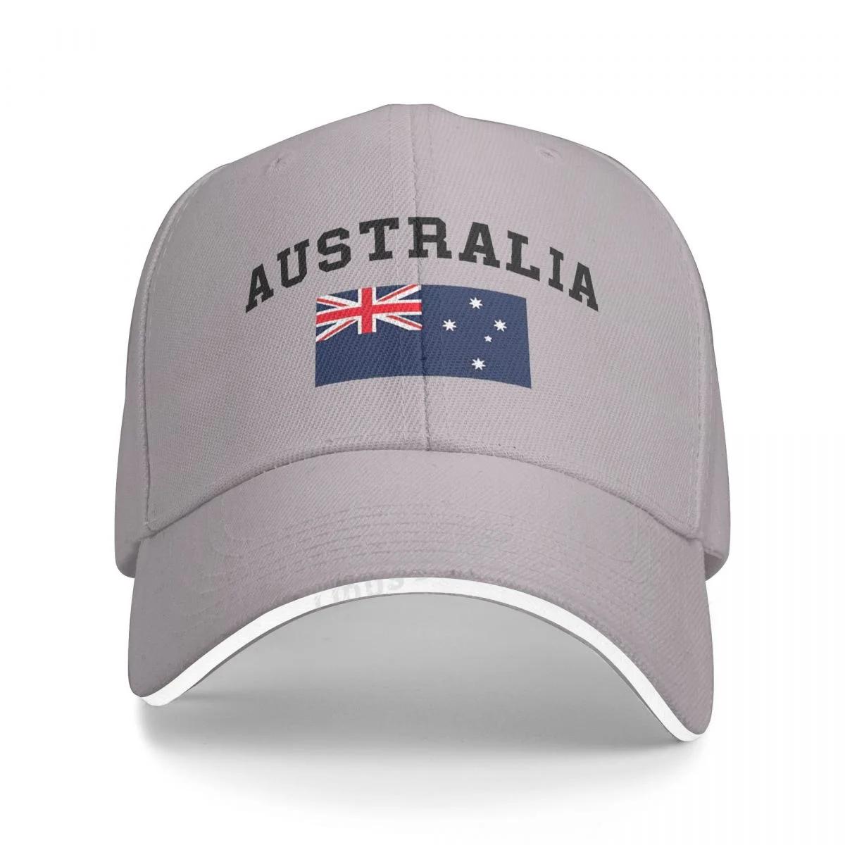 Beautiful and excellent quality Australi&euml; Baseballpetten Cool Heren Dames Outdoor Verstelbaar Australische Vlag Hoeden Papa Petten Adjustable grijze kleur