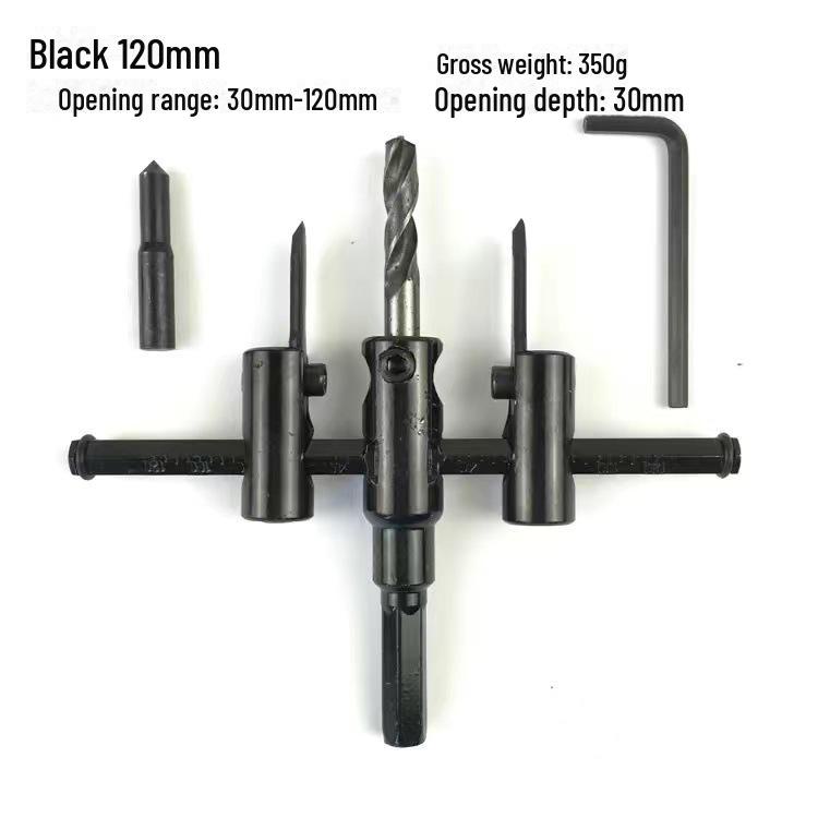 Adjustable Alloy Hole Opener Drill Bit for Woodworking, Gypsum, and Plastic