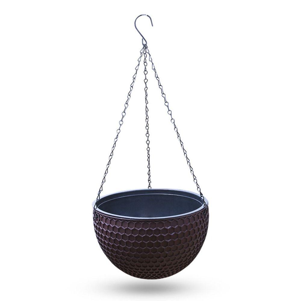 

Self-Waterin Honeycomb Hanging Flower Pot With Drainer and Hanging Chain Plant Pot Flower S