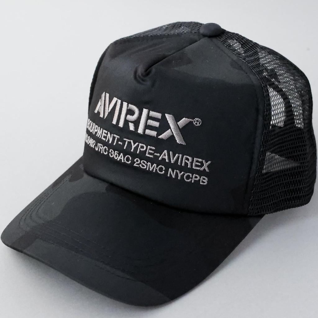 AVIREX NUMBERING Mesh Cap XL LL Black Camo