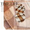 Thickened Matte Checkered Fabric Vintage Soft for Handmade Diy Sewing Clothing Skirts Winter Coat Jackets Pants Material