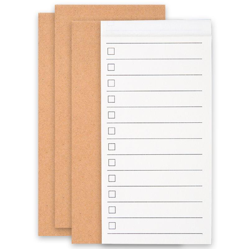 4 Typy Kraftový Papír Zápisník Plánovací Papír Prázdný Zápisník Přenosný A Odtrhávací Zápisník Ins Blok na Poznámky Seznam Úkolů Plánovač Zápisník