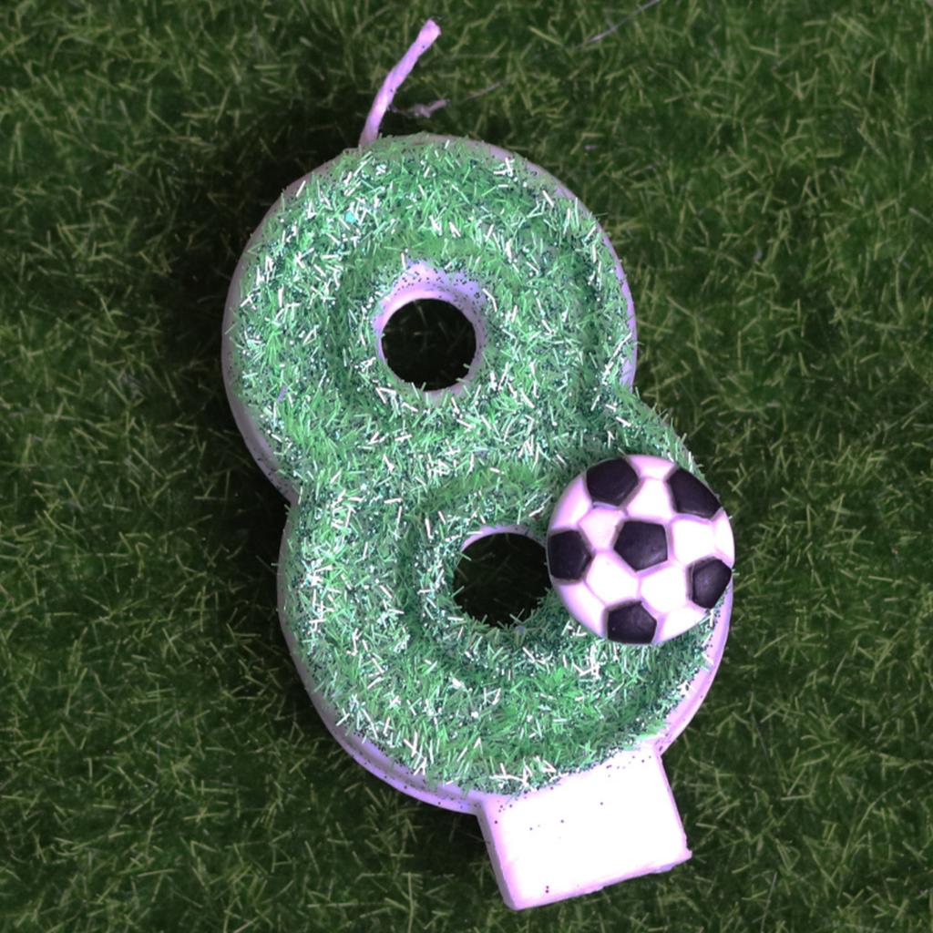 Creative Football Digital Birthday Candles