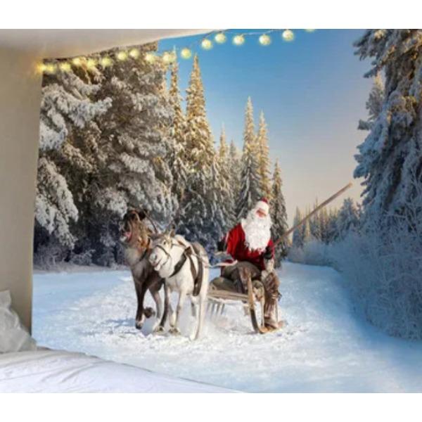 3D Digital Printing Christmas Three-Piece Set, Holiday Decoration Bedding Set