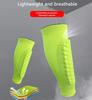 Custom Adult Kids Soft Polyester/Spandex/EVA Football Soccer Leg Brace Support Shin Guard Pads Compression Breathable Honeycomb