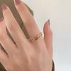 Korean Fashion Trendy Light Luxury Adjustable Ring Women'S Niche Design Word Personality Index Finger Ring Jewelry Accessories