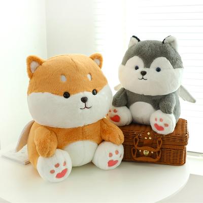 Cartoon Shiba Inu Doll Cute Husky Dog Plush Toy Video Game City Doll Machine Gift Woman