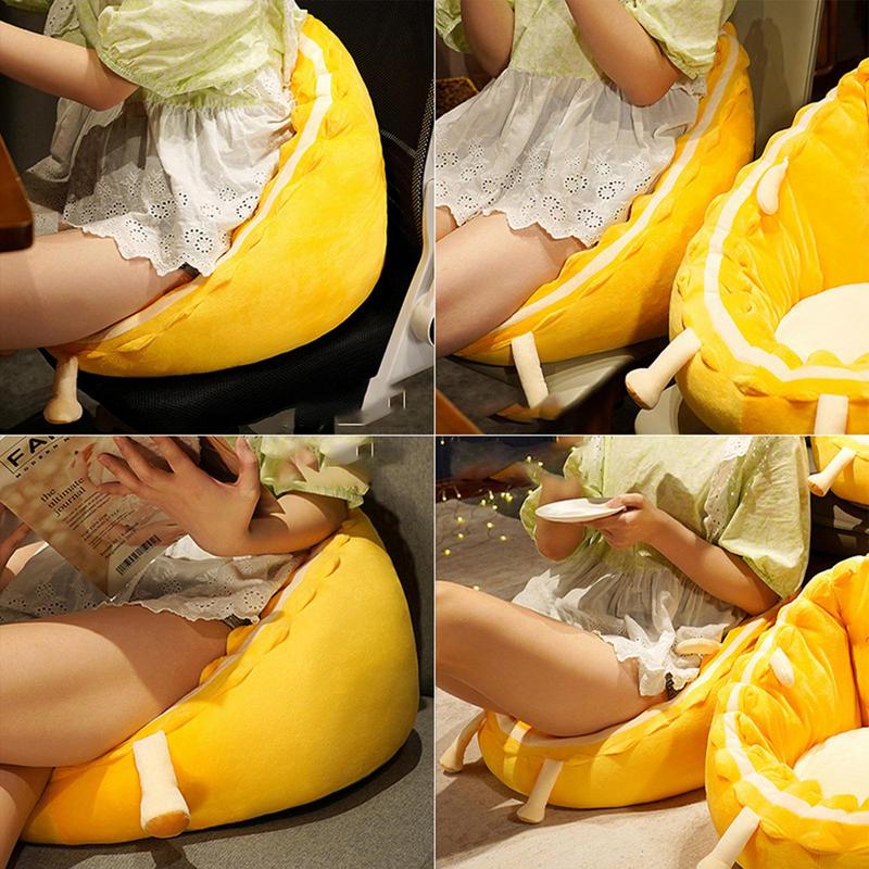 Cartoon Cute Egg Chair Cushion Floor Reading Gaming Chair Cushion Cushion Backrest Dormitory Office Comfy Non-Slip Chair Cushion