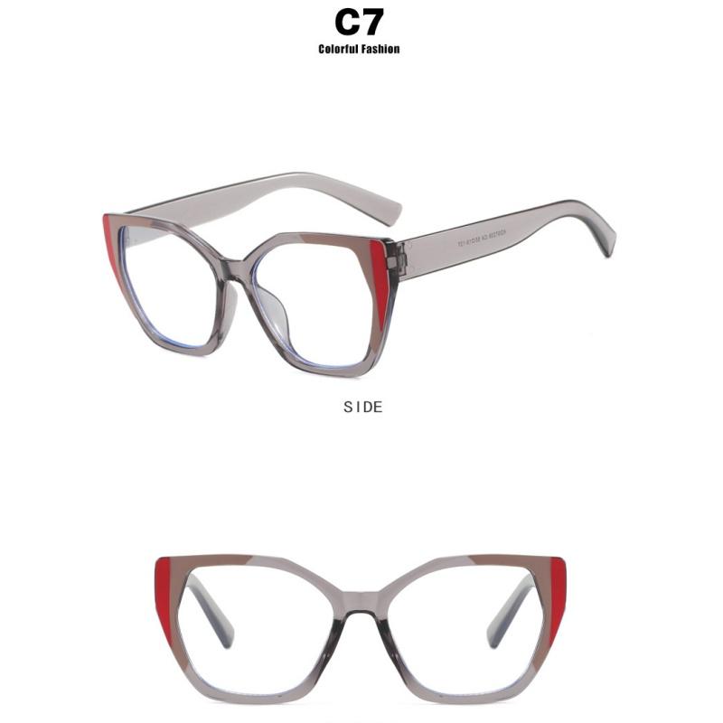 Women's Glasses, Fashionable Cat-eye Large-frame Glasses.