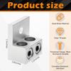 4 Pack Aluminum Grounding Terminals with Dual Holes for Dependable Electrical Ground Connection and Conductivity