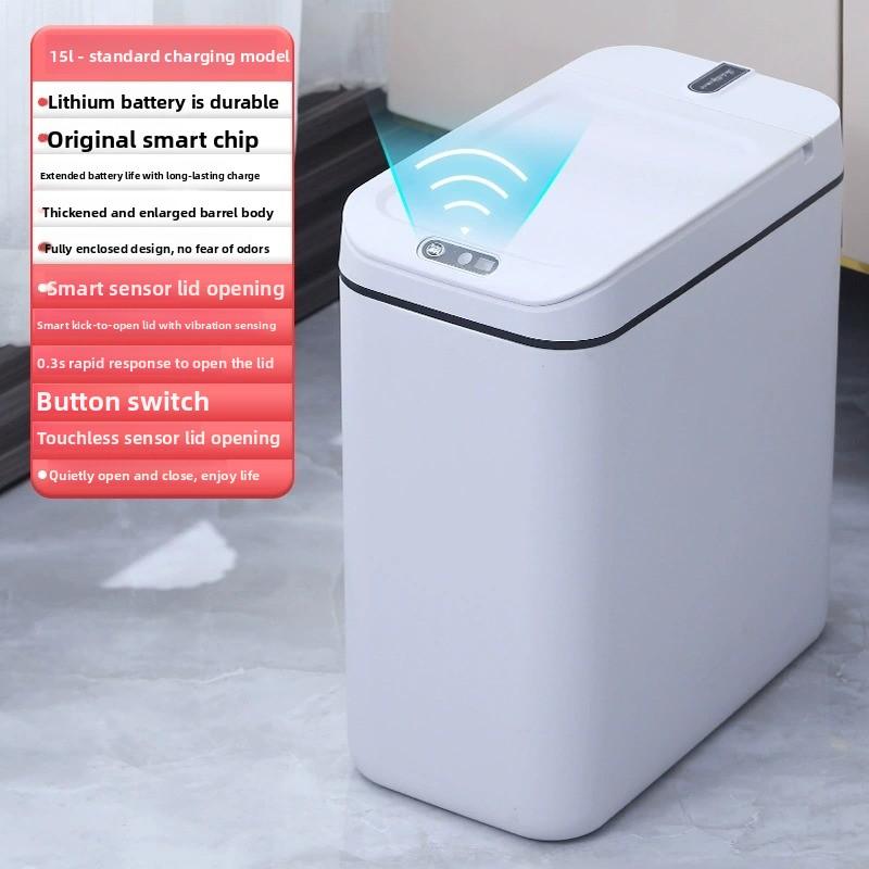 Cubo de basura inteligente automático para cocina baño sensor de movimiento gran capacidad