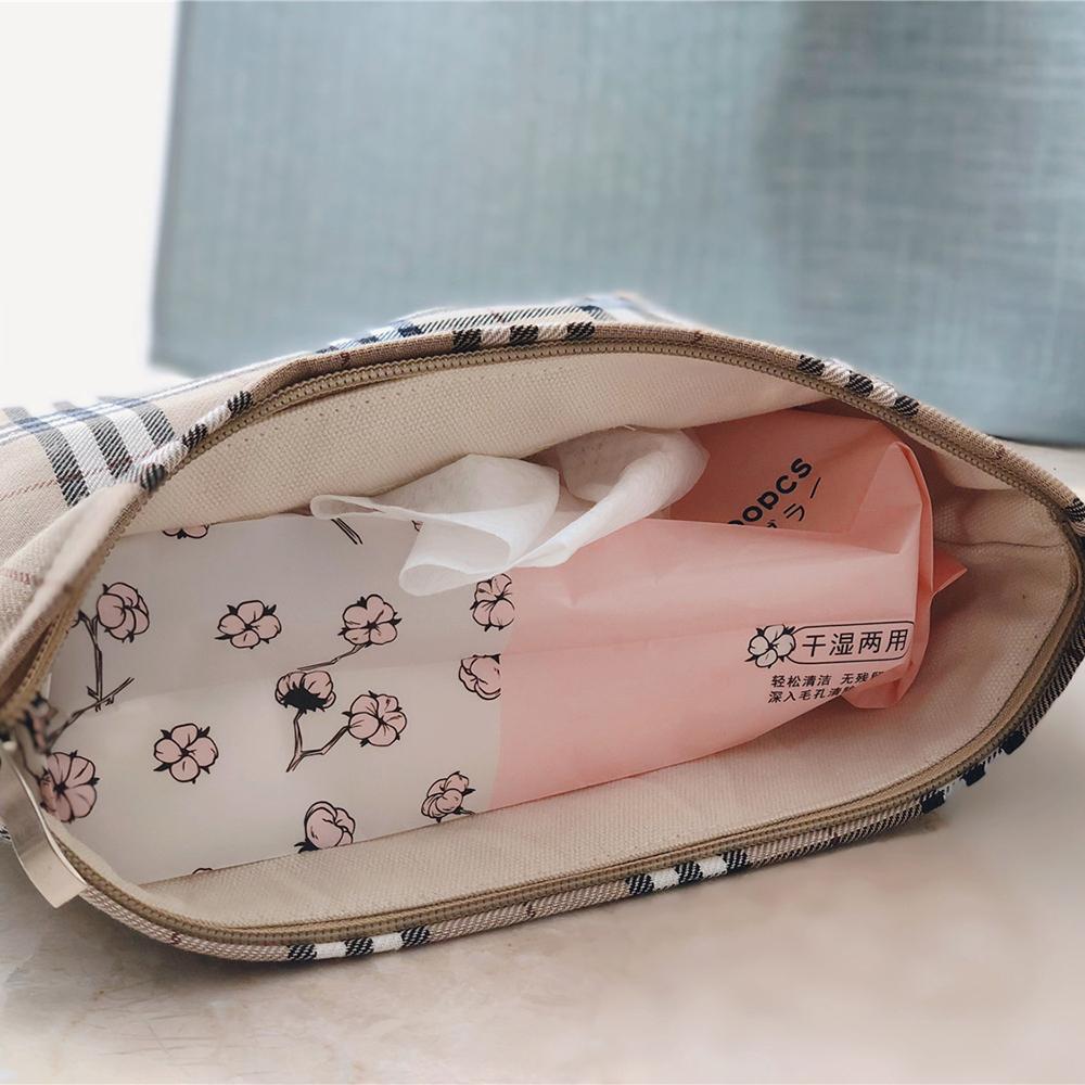 427 Cotton Makeup Storage Pouch Anti-Wear Toiletries Women Teen Girls Cosmetic Organizer Travel Hand Bag
