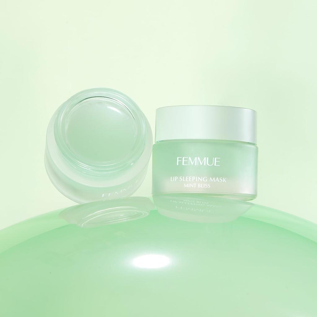 FEMMUE Lippen-Schlafmaske MB Lippen Authentisches Japanisches Produkt Monat (Minz-Glückseligkeit) 15g, Pflege, Feuchtigkeitsspendend, Hydrierend, Pflanzenbasiert, (Ca.. 3-4 Lieferung)