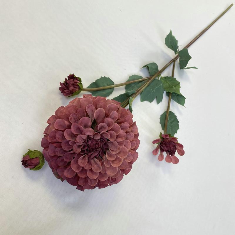 Fushou Dahlia Artificial Flower For Home Decor And Photography Props Bean Paste Pink