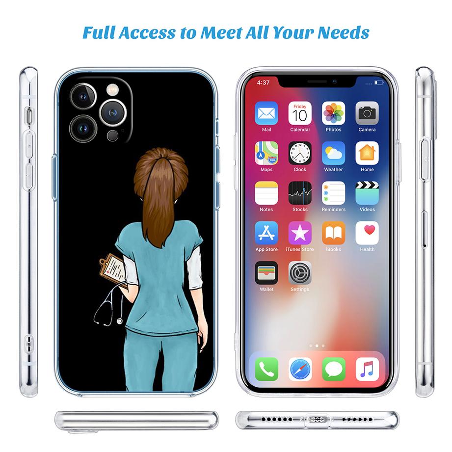 Doctor Nurse Transparent Phone Case for Motorola Moto Edge 20 30 40 50 S30 Fusion Ultra Pro Neo Lite + G200 G23