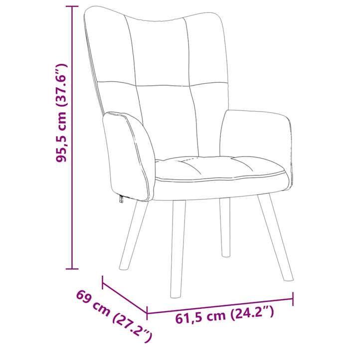 VidaXL Chaise de relaxation Taupe Tissu, chaise, fauteuil relax, fauteuil relax en tissu, chaise de salon, chaise en tissu, 4016773
