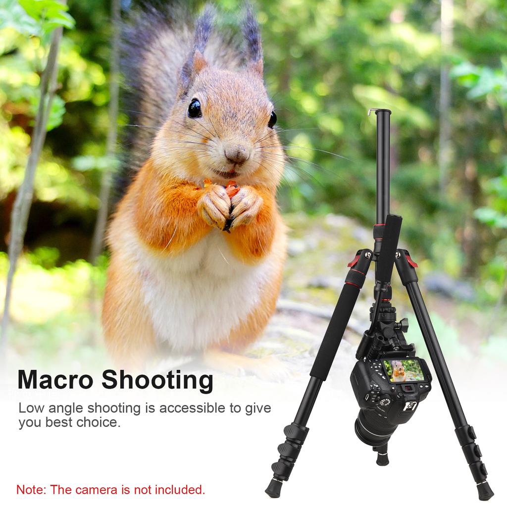 Andoer Professional Portable Aluminum Camera Tripod Stand Monopod 200cm/78.7inch 4-Section