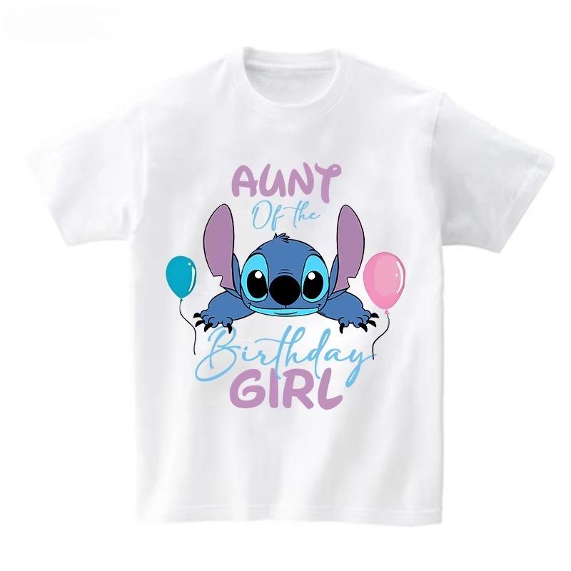 Birthday Girl Tshirt Family Matching Outfits Birthday Party T Shirt Kids Cotton Outfit Girl Birth T Shirt Clothes Loose