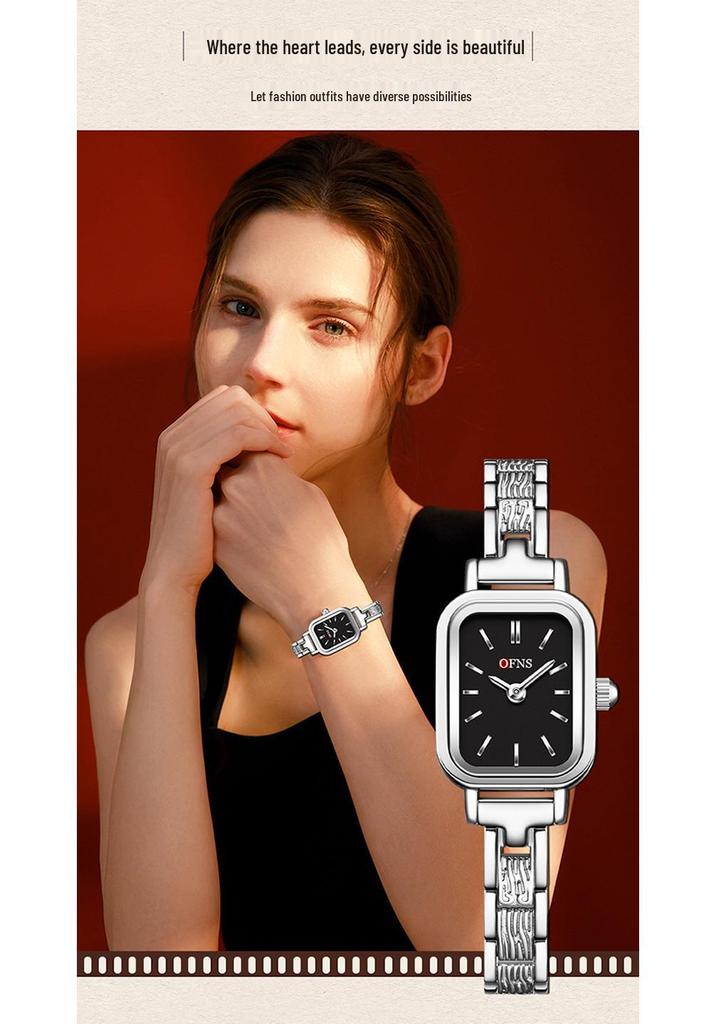 OFNS High-End Women's Light Luxury Waterproof Quartz Watch with Alloy Strap