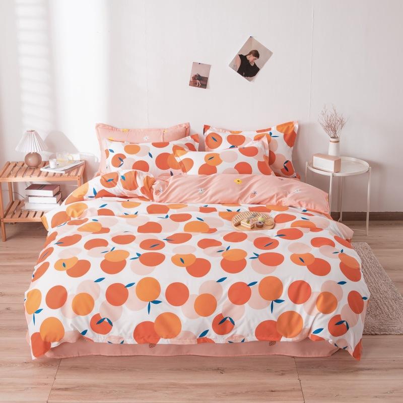 Thickened Brushed Four-piece Bed Sheet and Quilt Cover Three-piece Set Four-season Autumn and Winter Bedding Duvet Cover